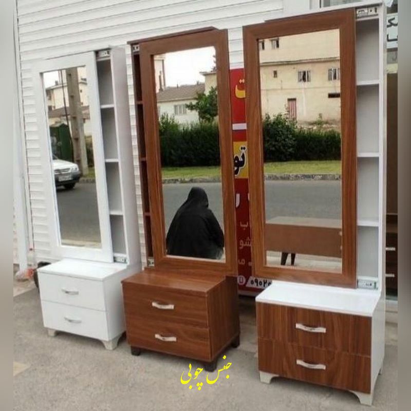 میز آرایش مدرن | به همراه آینه و صندلی – جادار و شیک - Image 6